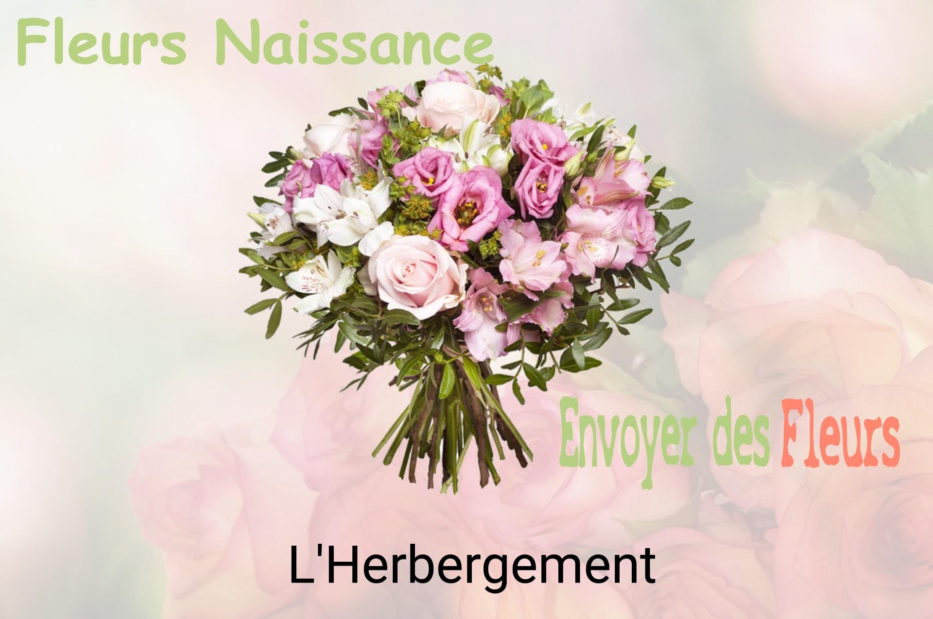 Bouquet de fleurs de naissance livré à L'Herbergement