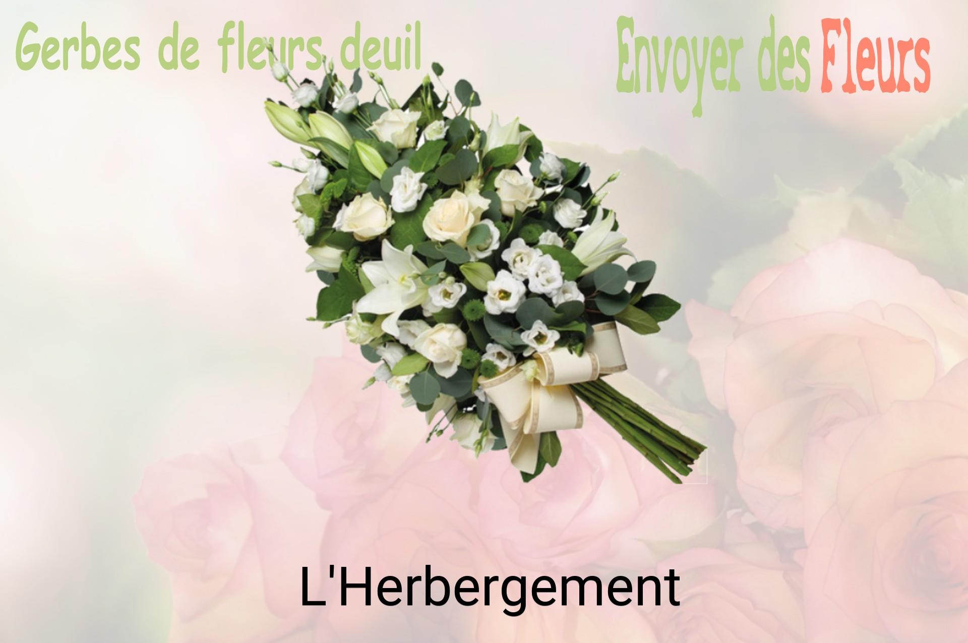 Gerbe de fleurs de deuil livrée à L'Herbergement